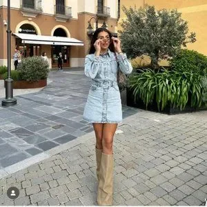 ★ZARA★ Z1975 DRAPED MINI DENIM DRESS Z1975 DRAPED MINI DENIM DRESS - Blue | ZARA United States
